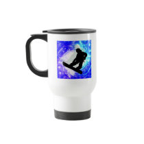 Snowboarder in Whiteout Mug