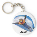 Snowboarder Keychain - Personalised