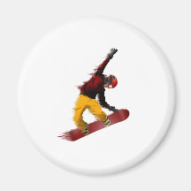 Snowboarder Magnet