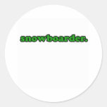 snowboarder sticker