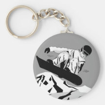 Snowboarding 5 key chains