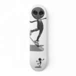 Snowboarding Black Alien Skateboard