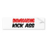 Snowboarding Bumper Sticker