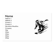 Snowboarding Extreme Sport Business Card