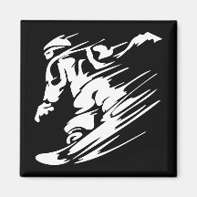 Snowboarding Extreme Sport Magnets