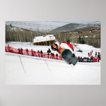 Snowboarding in Park City Poster