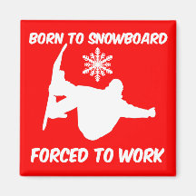 Snowboarding Magnet