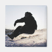 Snowboarding Picture Magnet