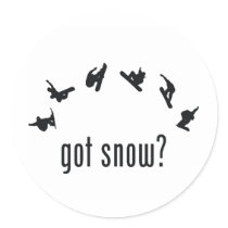 Snowboarding stickers