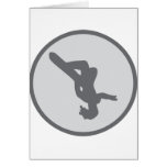 snowboarding snowboard jump card