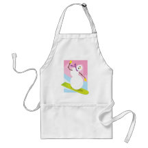 Snowboarding Snowman Apron