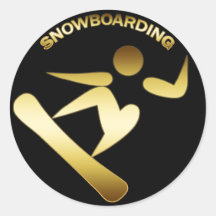 SNOWBOARDING STICKER