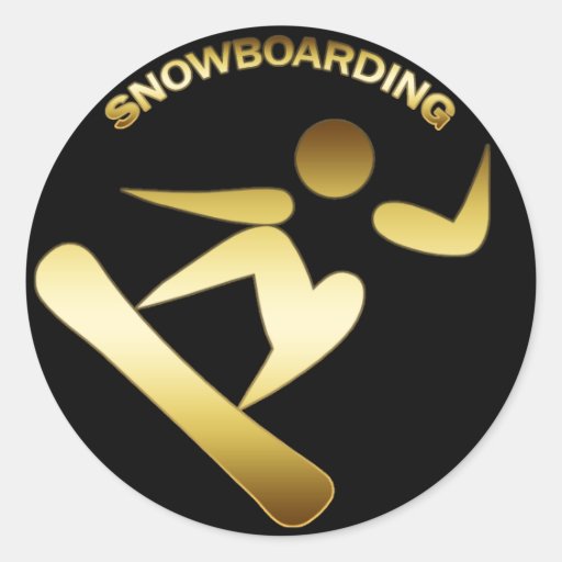 SNOWBOARDING STICKER