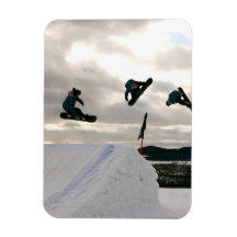 Snowboarding Tricks Premium Magnet