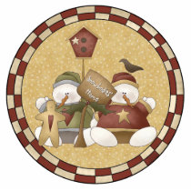 Snowbodies Snowman Ornament Acrylic Cut Out