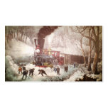     Snowbound Train Christmas Gift Tags business cards
