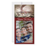 Snowbound Train Photocard Customized Photo Card