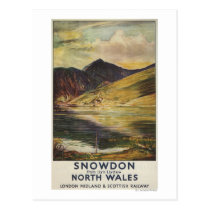 Snowdon Mountain View Railway Poster postcards