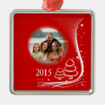Snowdrift christmas custom year photo ornament