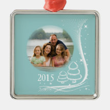 Snowdrift christmas custom year photo ornament