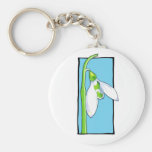 Snowdrop blue Keychain