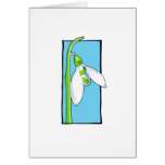 Snowdrop blue Note Card