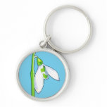 Snowdrop blue Premium Keychain keychains