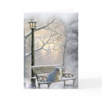 Snowdrop the Maltese Christmas Card