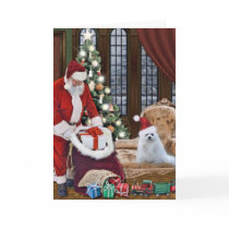 Snowdrop the Maltese Christmas Card