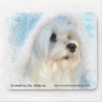 Snowdrop the Maltese Mouse Pad mousepads