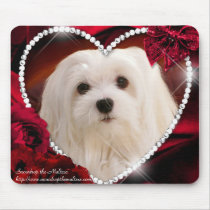 Snowdrop the Maltese Mouse Pad mousepads