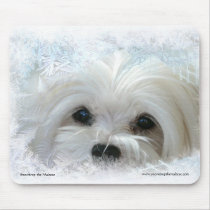 Snowdrop the Maltese Mouse Pad mousepads