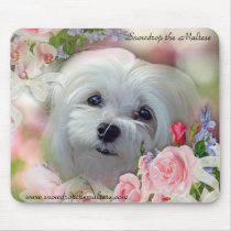 Snowdrop the Maltese Mouse Pad mousepads