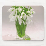 Snowdrops In The Vase Mouse Mat