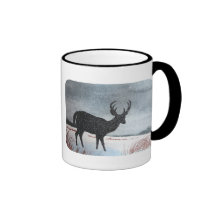 Snowdusted Deer Coffee Mugs