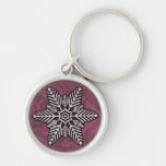 SNOWFLAKE 6 KEYCHAINS