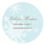 Snowflake Address Label stickers
