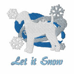Snowflake Airedale Terrier Embroidered Shirt LS