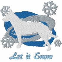 Snowflake Australian Cattle Dog Embroidered Shirt