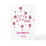 Snowflake Ballerina Birthday Card