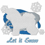 Snowflake Bichon Frise Embroidered Polo Shirt