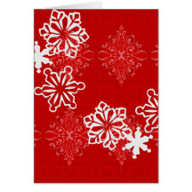 Snowflake Brocade Card