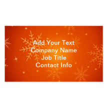 Snowflake Business Card Templates