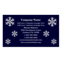 Snowflake Business Cards