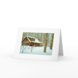 Snowflake Cabin Card