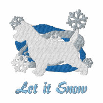 Snowflake Cairn Terrier Embroidered Shirt (LS)