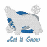 Snowflake Cao da Serra de Aires embroidered shirts