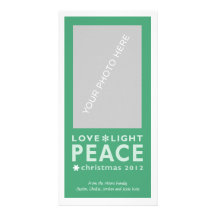 Snowflake Card_Green Picture Card