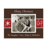Snowflake Christmas Photo Card postcards