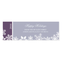 Snowflake Edge Holiday Gift Card Business Card Template